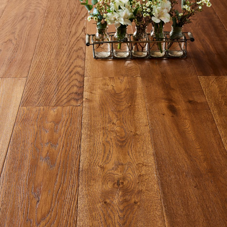 Artisan Flooring Hand-Scraped/Cognac Stained Originals 14/3 French Oak 