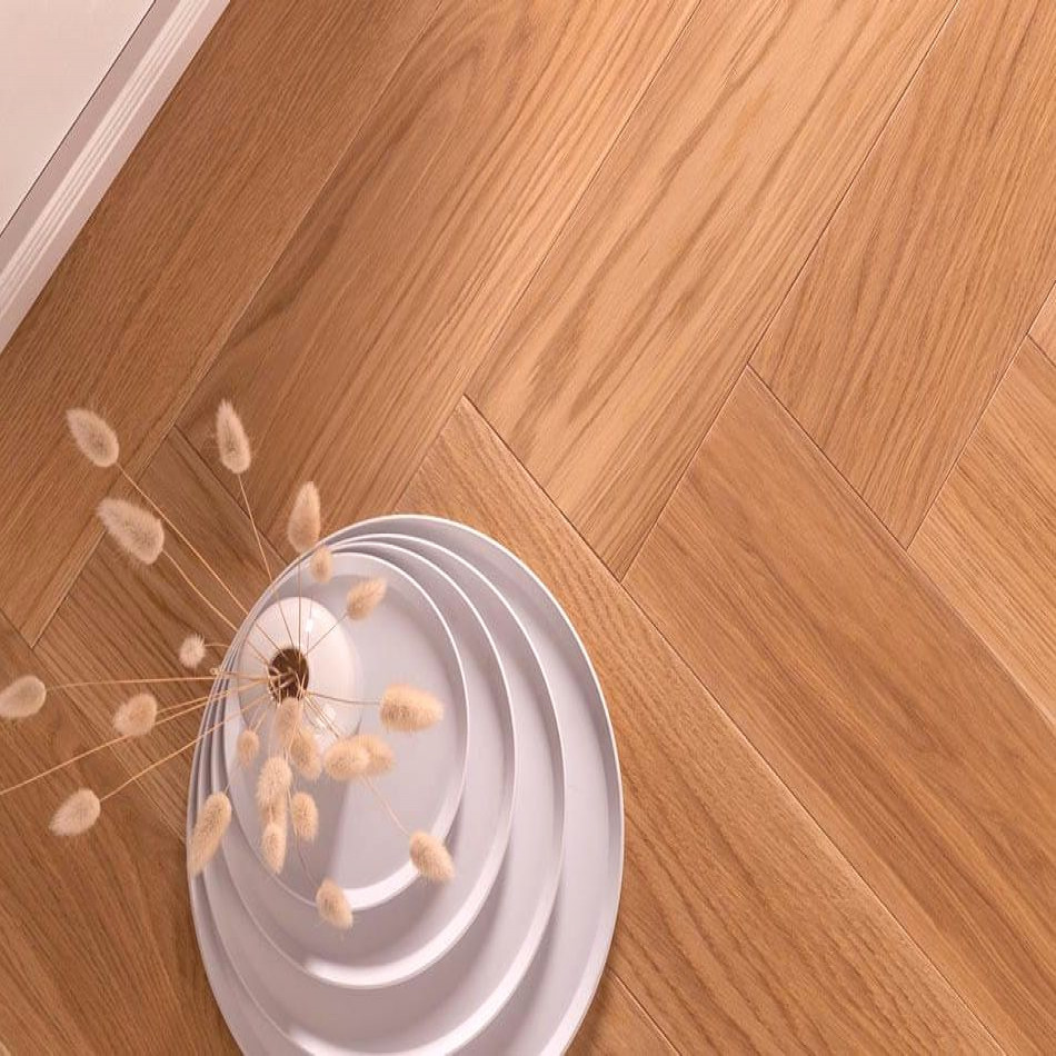 Artisan Flooring - Herringbone Click Brushed Live Natural Oak Adagio