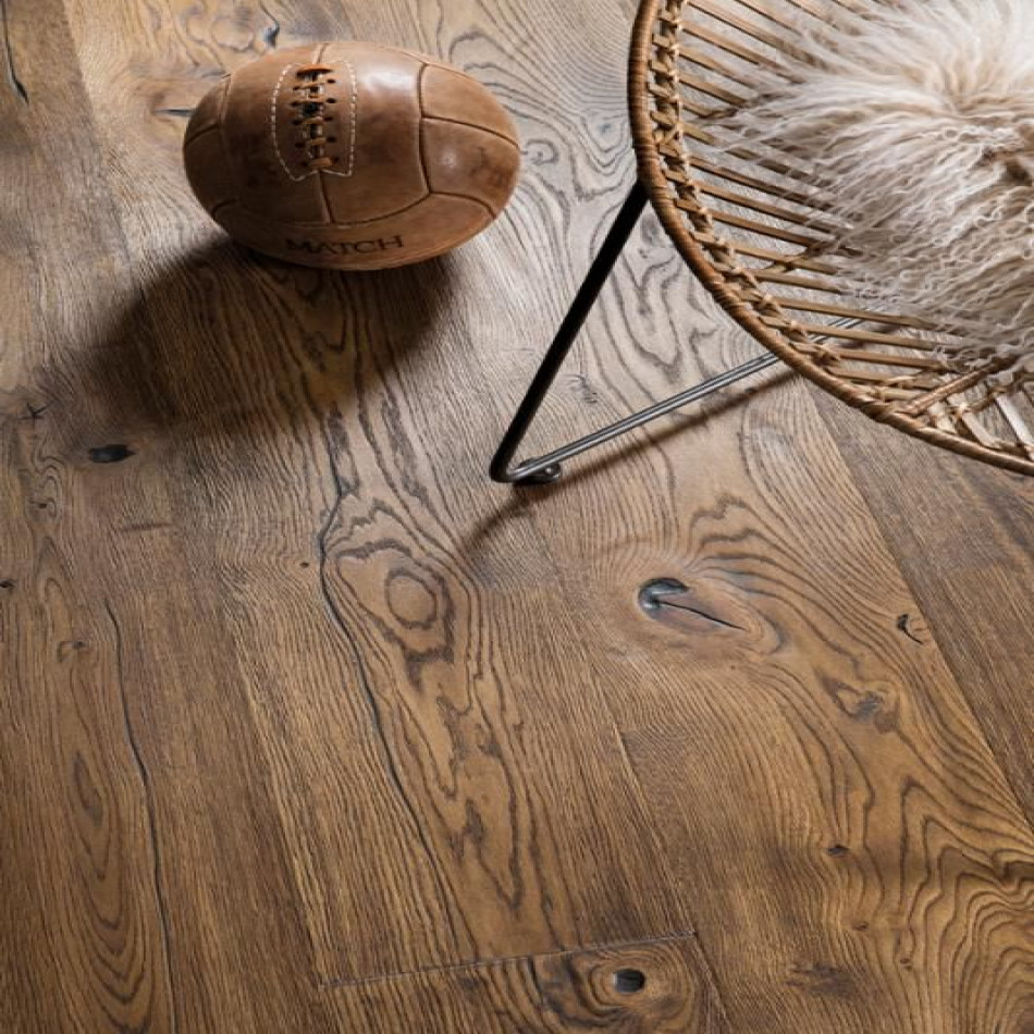 Artisan Flooring Handcrafted Antique Brown Oak Espressivo