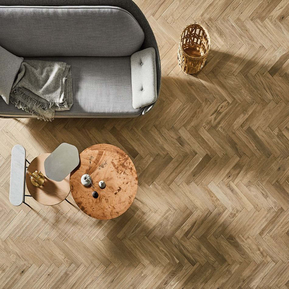 Artisan Flooring Raw Cotton Herringbone