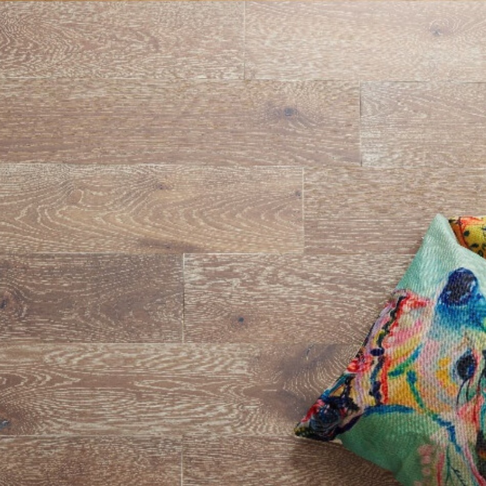 Artisan Flooring - Smoked/Limed/Lacquered Traditional 18/4 French Oak